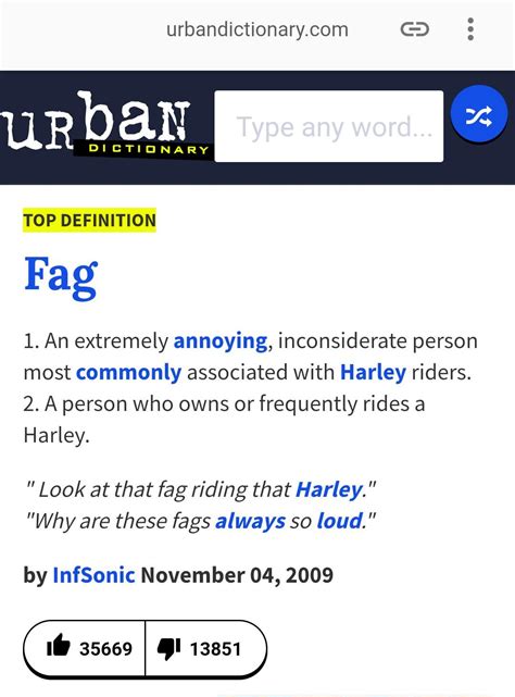 fag urban dictionary